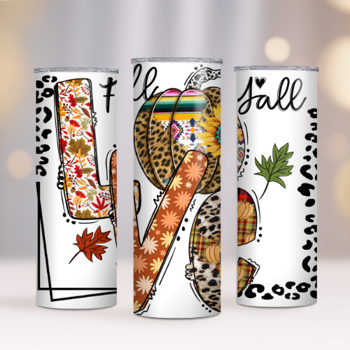 "Love Fall Ya'll" Tumbler - Customizable